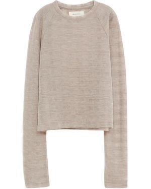 mfpen Long-Sleeved Gauze Top - Natural