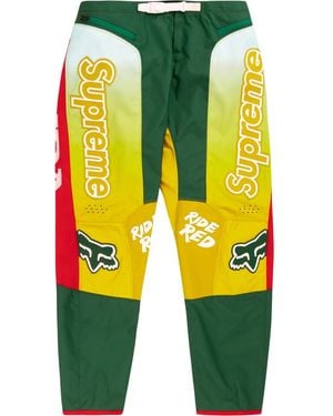 Supreme 'Honda Fox Racing' Jogginghose - Gelb