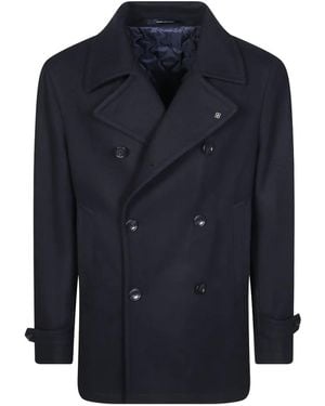 Tagliatore Chaquetón Con Doble Botonadura - Azul
