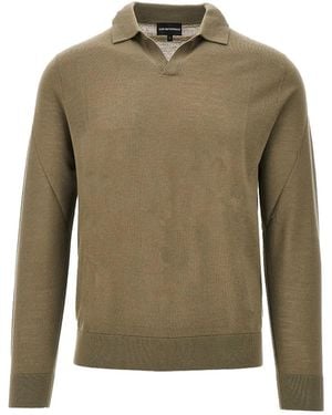 Emporio Armani V-Neck Top - Green