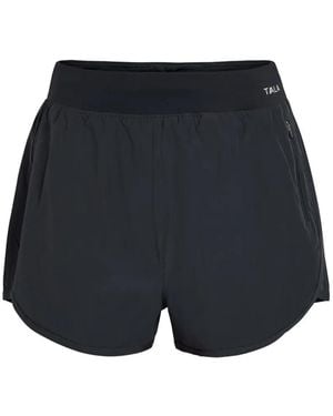 Tala Logo-Print Zip-Pocket Shorts - Blue