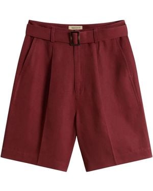 Woolrich Pleat-Detailing Shorts - Red