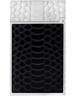 ST Dupont Ligne 2 Snakeskin-Pattern Lighter (6.2Cm X 3.7Cm) - Black