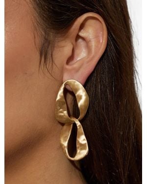 Cult Gaia Rue Mini Drop Earring - Brown