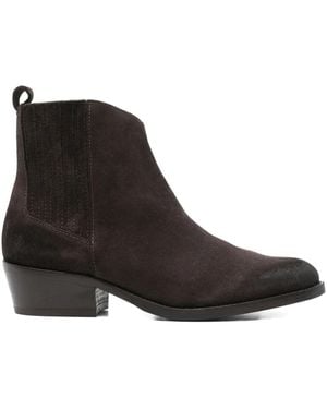 CURIOSITÉ 40Mm Suede Ankle Boots - Black