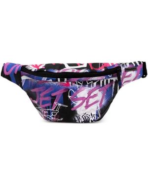 Sprayground Borsa Tote Con Stampa Graffiti - Viola