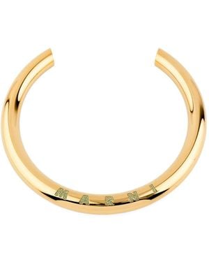 Marni Choker Con Cristalli - Metallizzato