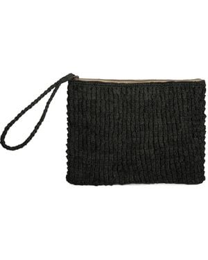 IBELIV Bolso De Mano Club Tejido - Negro