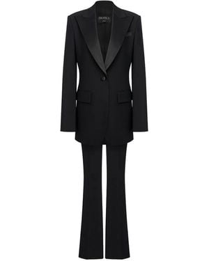 Dondup Satin-Lapel Tailored Suit - Black