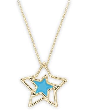 Aliita Collar Estrella Prisma Con Colgante Esmaltado - Blanco