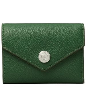Tory Burch Petit Portefeuille Pebble À Design Enveloppe - Vert