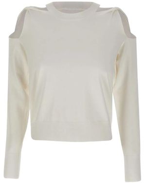 Kaos Cut-out round-neck sweater - Blanco