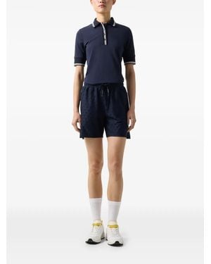 Bogner Alycia Jacquard-Patterned Performance Shorts - Blue