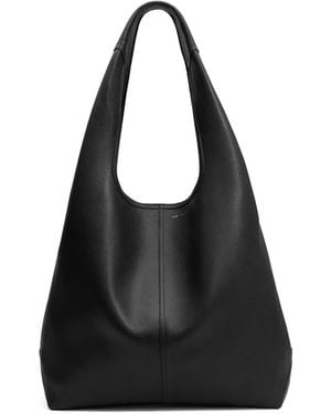Ami Paris 'Etienne' Shoulder Bag With Logo Print On The Front - Black