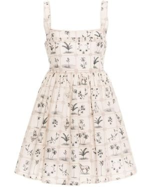 Agua Bendita Barbara Arena Mini Dress - White