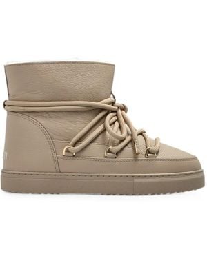Inuikii Lace-Up Leather Trainers - Brown