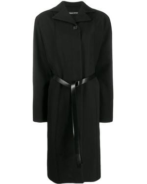 Kwaidan Editions Oversized Belted Coat - Black