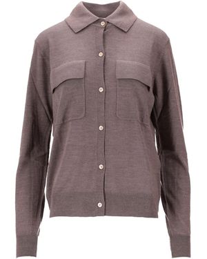 P.A.R.O.S.H. Cardigan À Détails De Poches - Brown