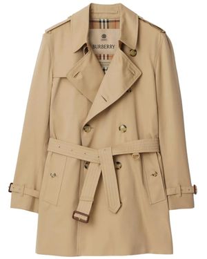 Burberry ダブルブレスト トレンチコート - ナチュラル