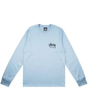 Stussy New York Long Sleeves T-Shirt - Blue