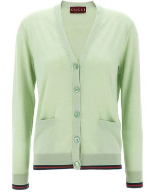 Gucci Vest Met V-Hals En Knopen - Groen