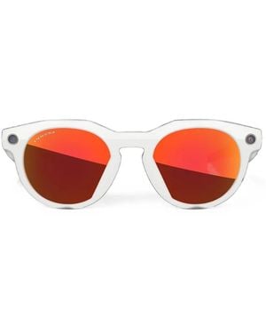 Oakley Geometric-Frame Sunglasses - Red