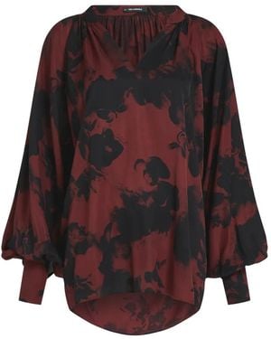 KARL LAGERFELD Blusa Voluminosa A Fiori - Viola