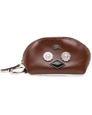 Toga Porte-Monnaie En Cuir À Ornements - Brown