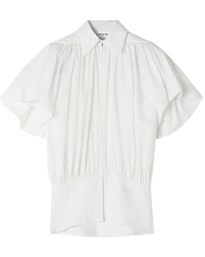 Lanvin Bluse Mit Puffärmeln - Weiß