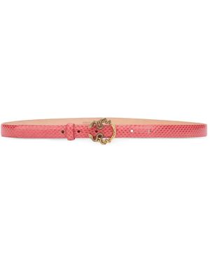 Roberto Cavalli Snake-Buckle Belt - Pink