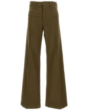 Polo Ralph Lauren Button Palazzo Trousers - Green