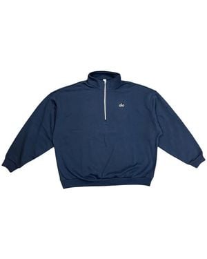 Alo Yoga Accolade Quarter-Zip Sweatshirt - Blue