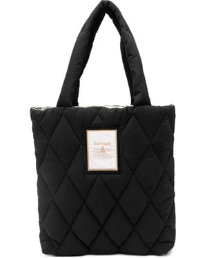 Barbour Sac Cabas Mariah À Design Matelassé - Noir