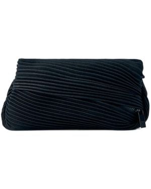 Pleats Please Issey Miyake Pleated Zip Belt Bag - Blue