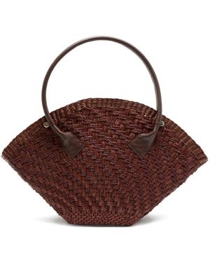 Sensi Studio Grand Sac Cabas Thick Weave - Brown