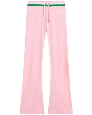Juicy Couture Striped-Waistband Track Trousers - Pink