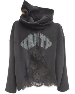 John Richmond Lace Hoodie - Black