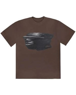 Travis Scott Utopia C2 Graphic-Print T-Shirt - Brown