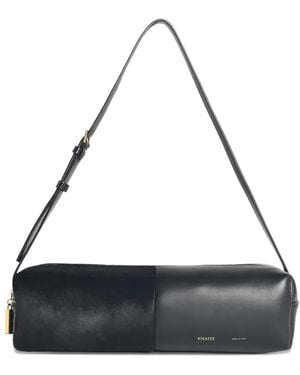 KHAITE Kye Leather Shoulder Bag - Black