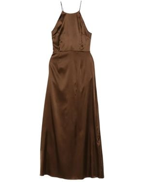 THE GARMENT Cata Tie-Detail Maxi Dress - Brown