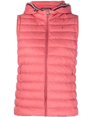 Tommy Hilfiger ジップアップ ジレ - ピンク