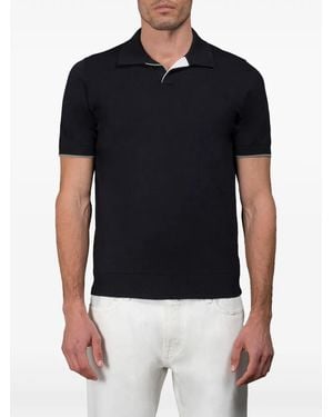 Moorer Vernon Polo Shirt - Black