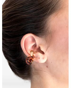 Salvárea Interconexión Swirl-Design Ear Cuff - Black