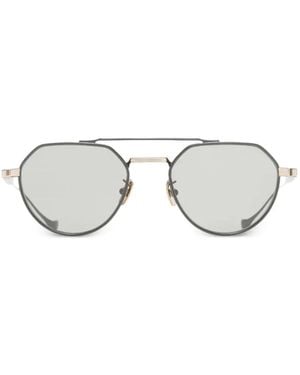 Cutler and Gross Draycott 1426 Round-Frame Sunglasses - White
