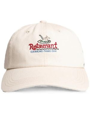 Edmmond Studios Piano Bar Embroidered Cap - Natural