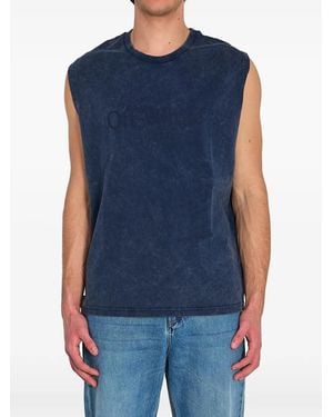Off-White c/o Virgil Abloh Laundry Sleeveless T-Shirt - Blue