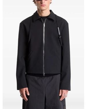 HELIOT EMIL Adsum Strap-Detail Jacket - Black