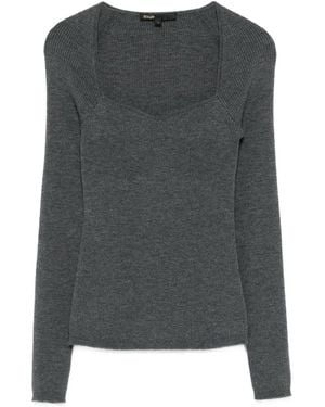 Maje Klassischer Pullover - Grau