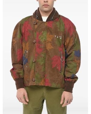 Off-White c/o Virgil Abloh Printed Camouflage Jacket - Brown