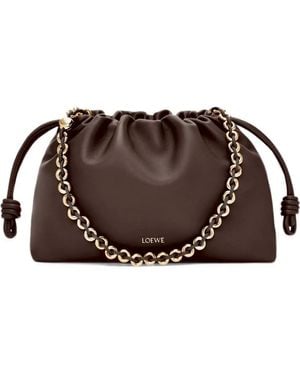 Loewe Medium Flamenco Purse - Brown